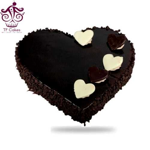 Choco Frosting Heart Shape Cake