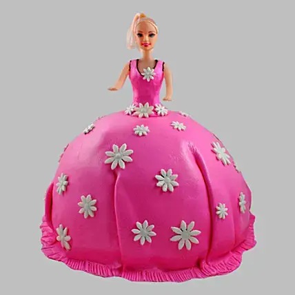 Pink Delight Barbie Cake