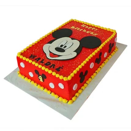 Red Mickey Mouse Cake