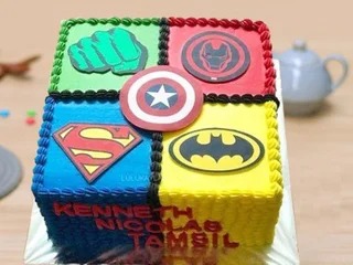 Marvel N DC Cake