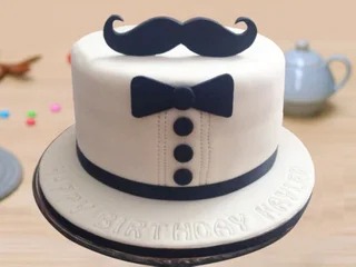 Mr. Moustache cake