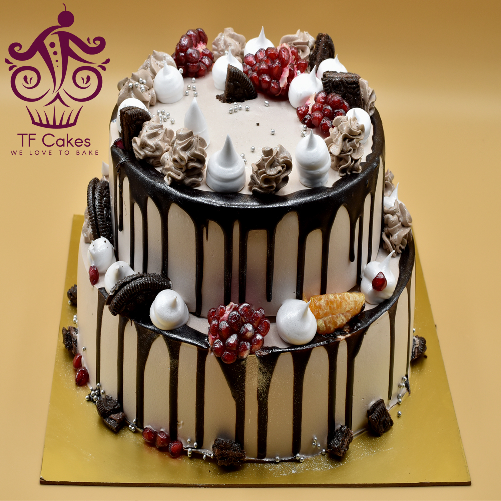 Two Tier Chocolate Cake | Order Two Tier Chocolate Cake online ...