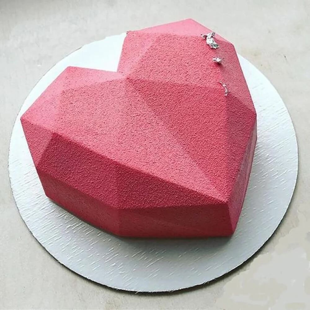 Pink Heart Pinata Cake