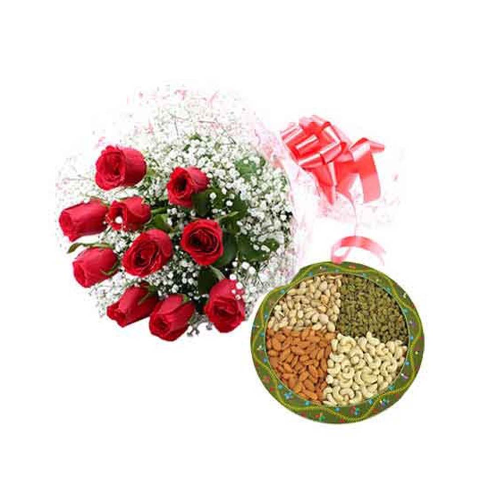 Red Roses and Dry Fruits