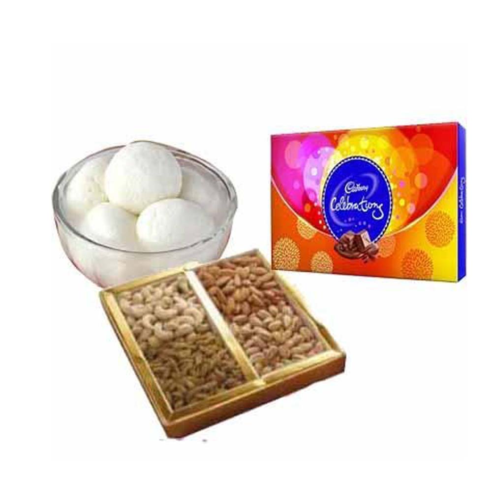 Rasgulla with Celebration and Dry fruits