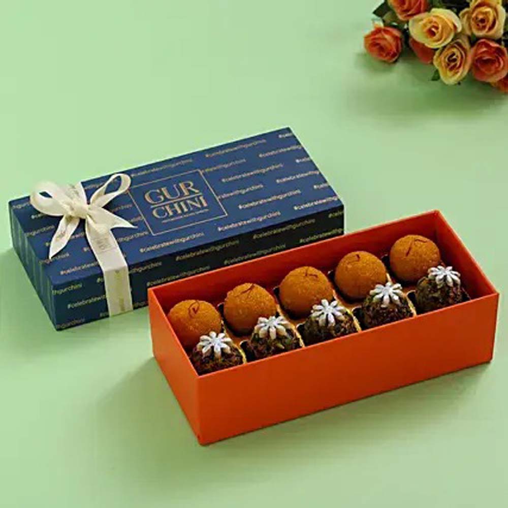 Extra Special Festive Laddu Gift Box- 10 Pcs