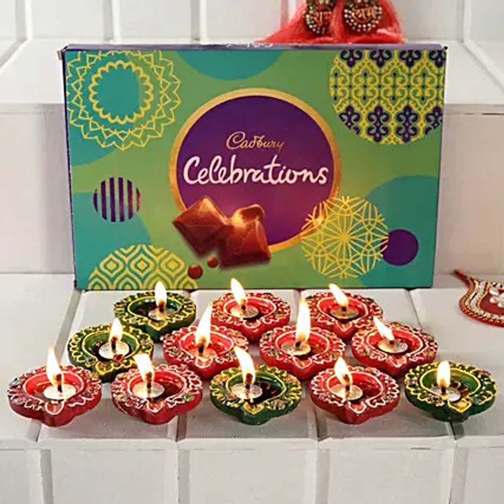 Cadbury Celebrations and Traditional Golden Diyas