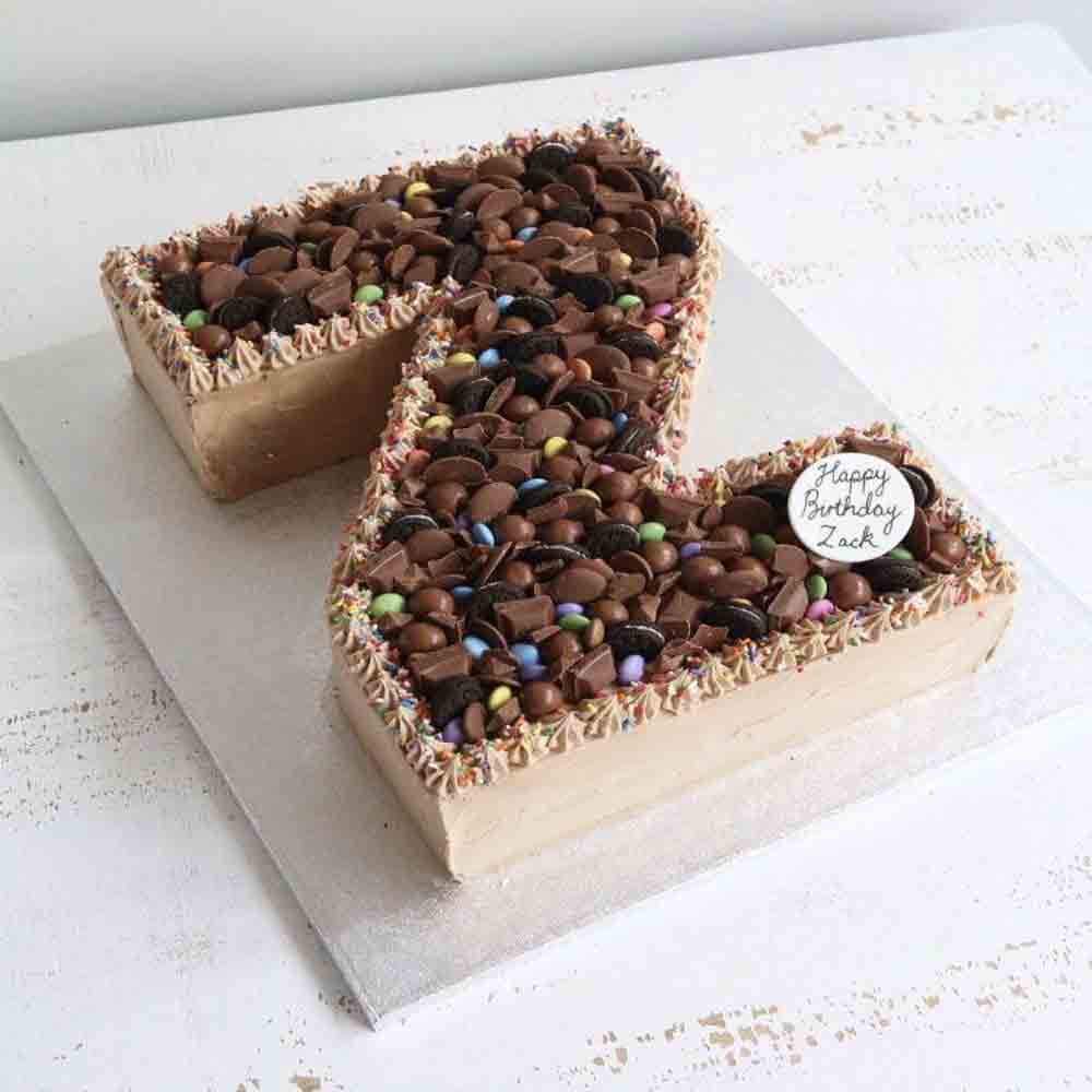 Chocolate Alphabet Z Cake