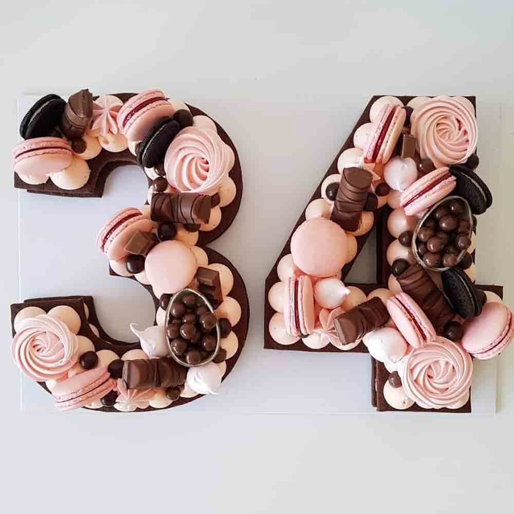 Chocolate 34 Number Cake