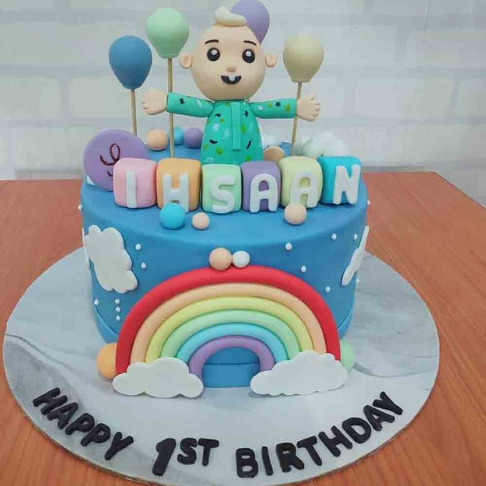 1st Birthday Cartoon Cake