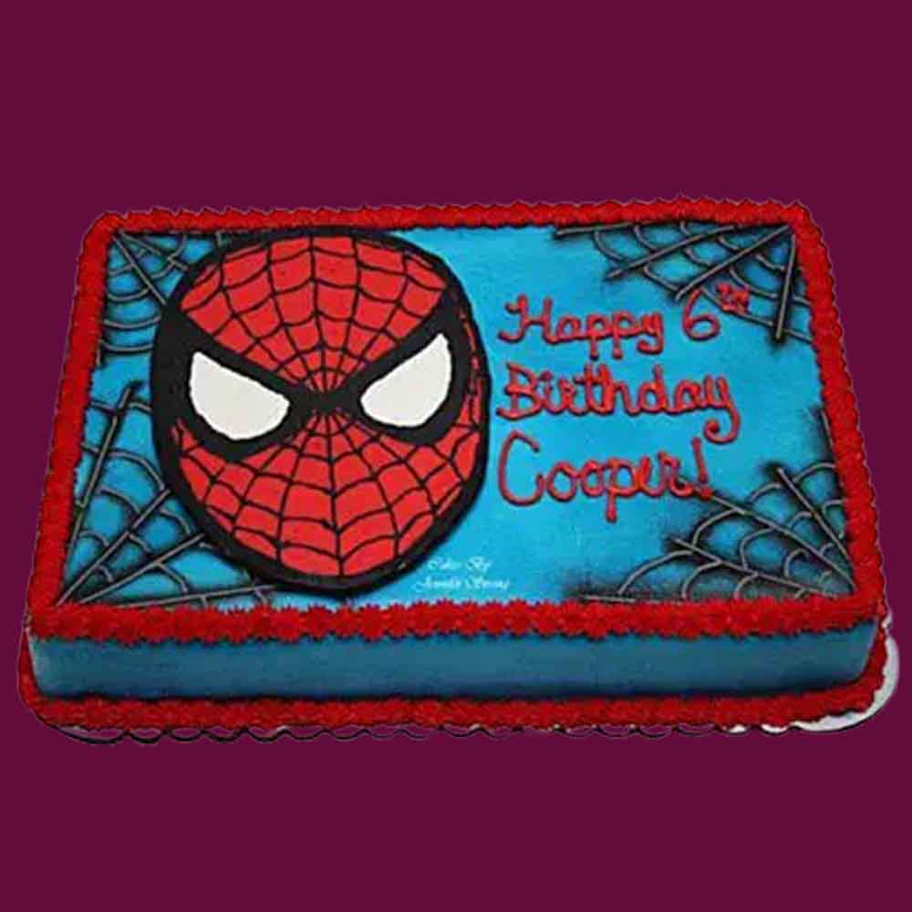 Mask of Spiderman Cake