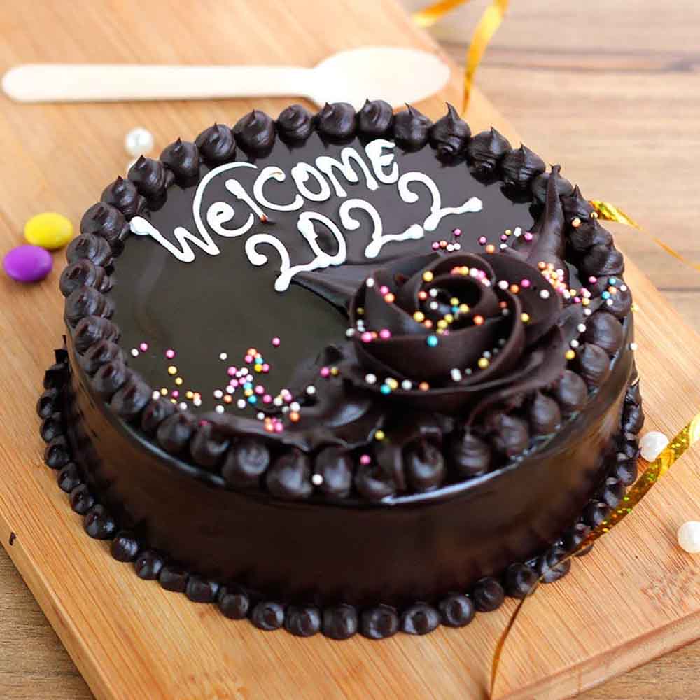 New Year Chocolate Cake| Order New Year Chocolate Cake online ...