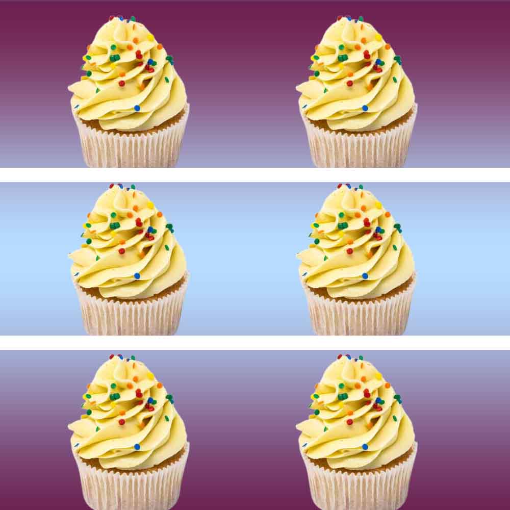 yellow sprinkles cupcake