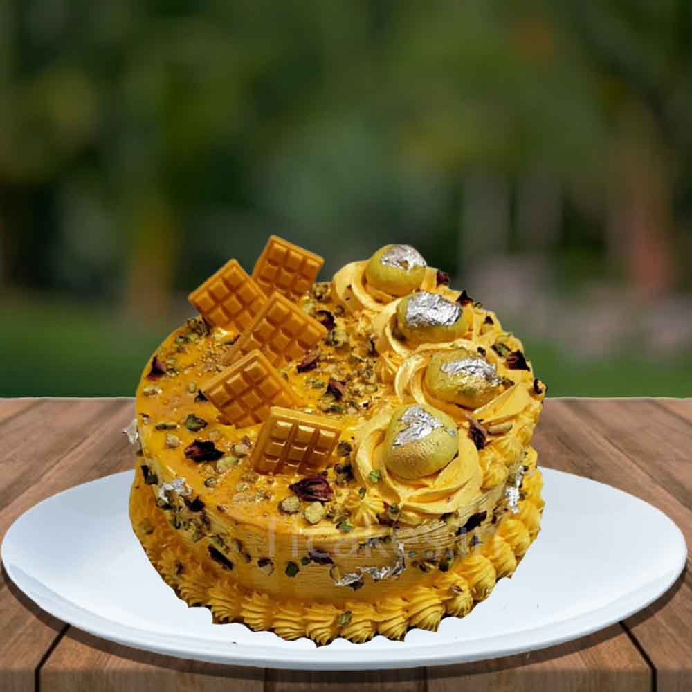 Golden premium Rasmalai cake