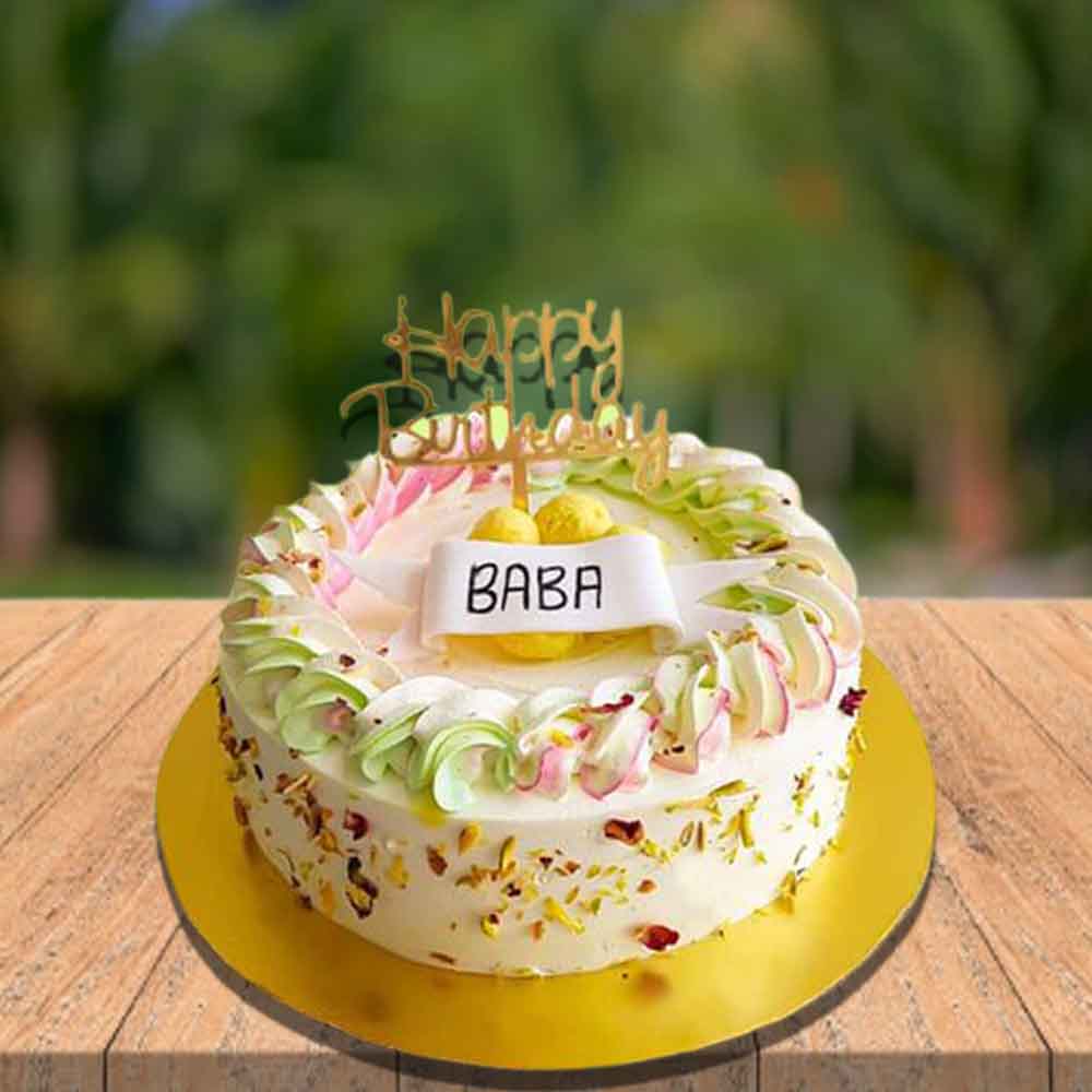 Creamy Rasmalai cake for birthday