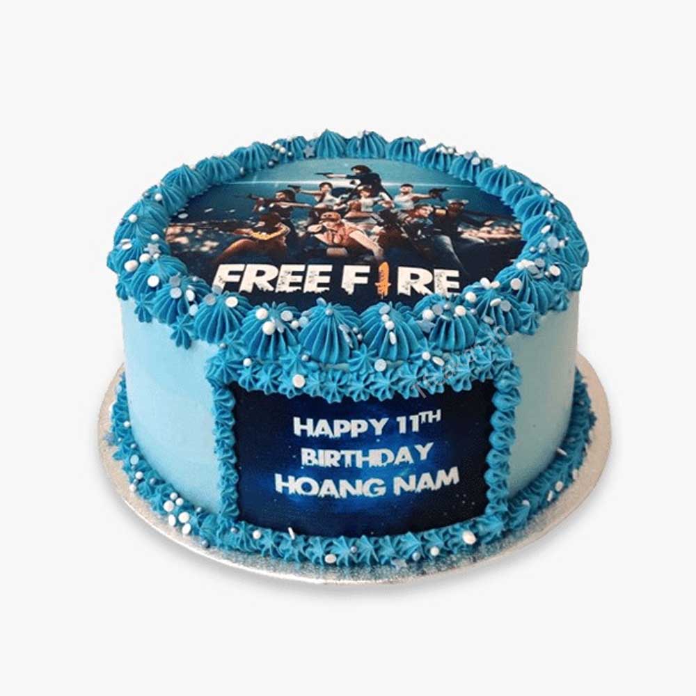 Free Fire Photo Cake