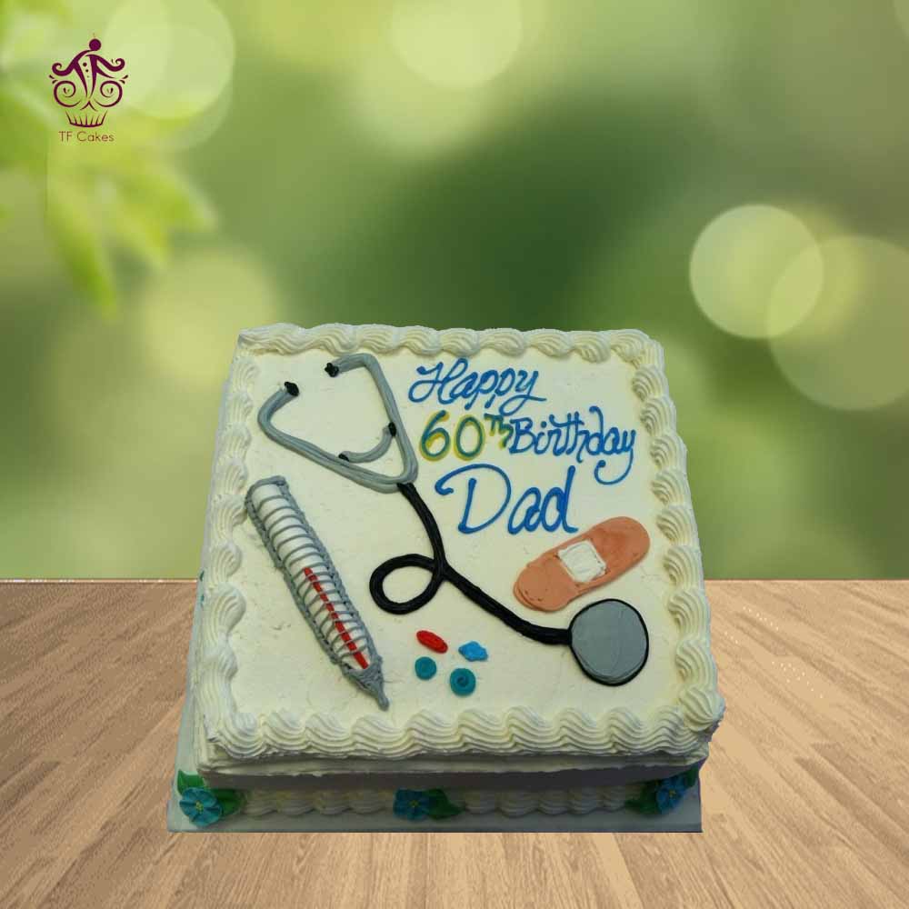 60 Birthday Doctor Cake