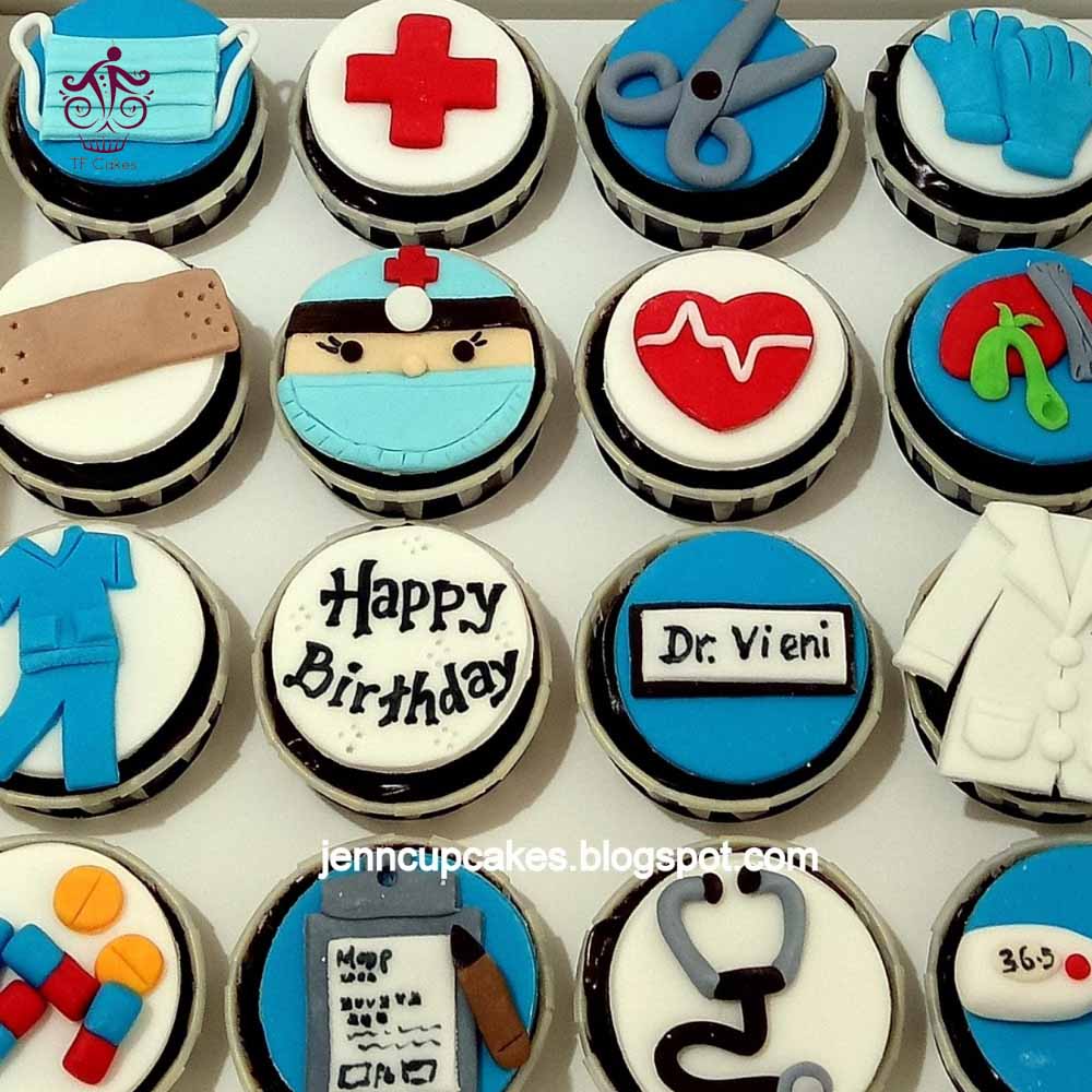 Doctor Birthday Cupcake