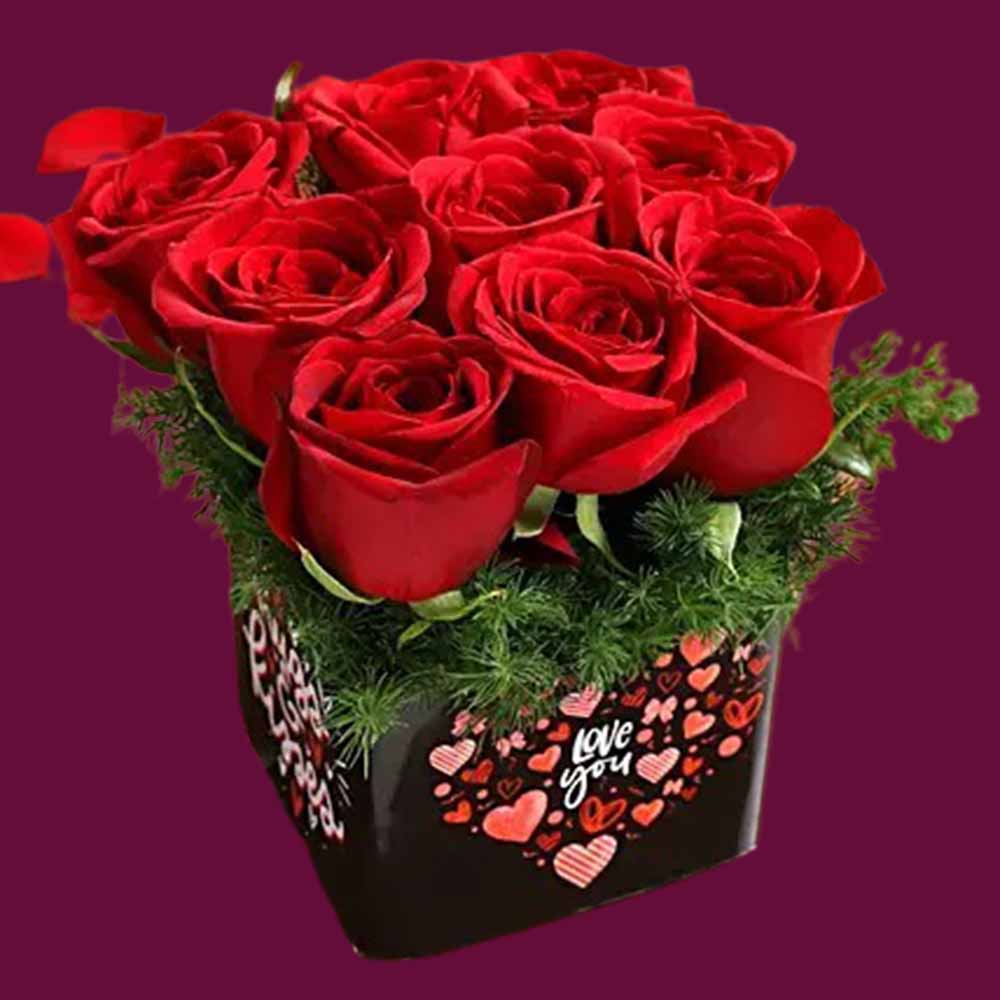 Red Roses in Love You Sticker