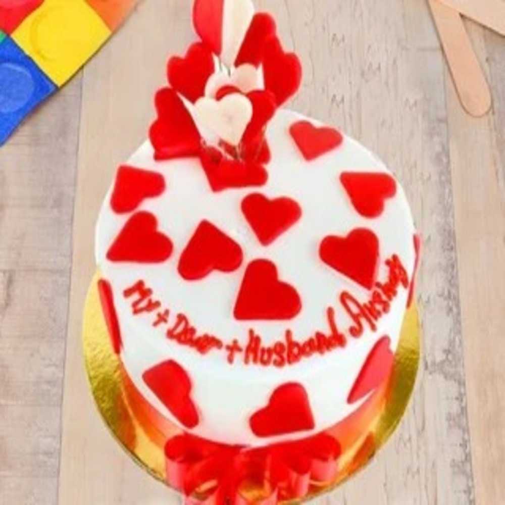Fondant Heart Cake