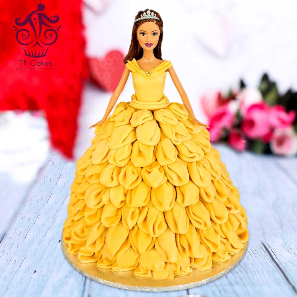 Barbie Princess Cake | Barbie Birthday Cake Delivery - Tfcakes