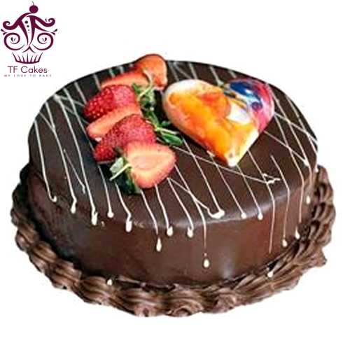 Sweet and tangy Mix Fruits cake