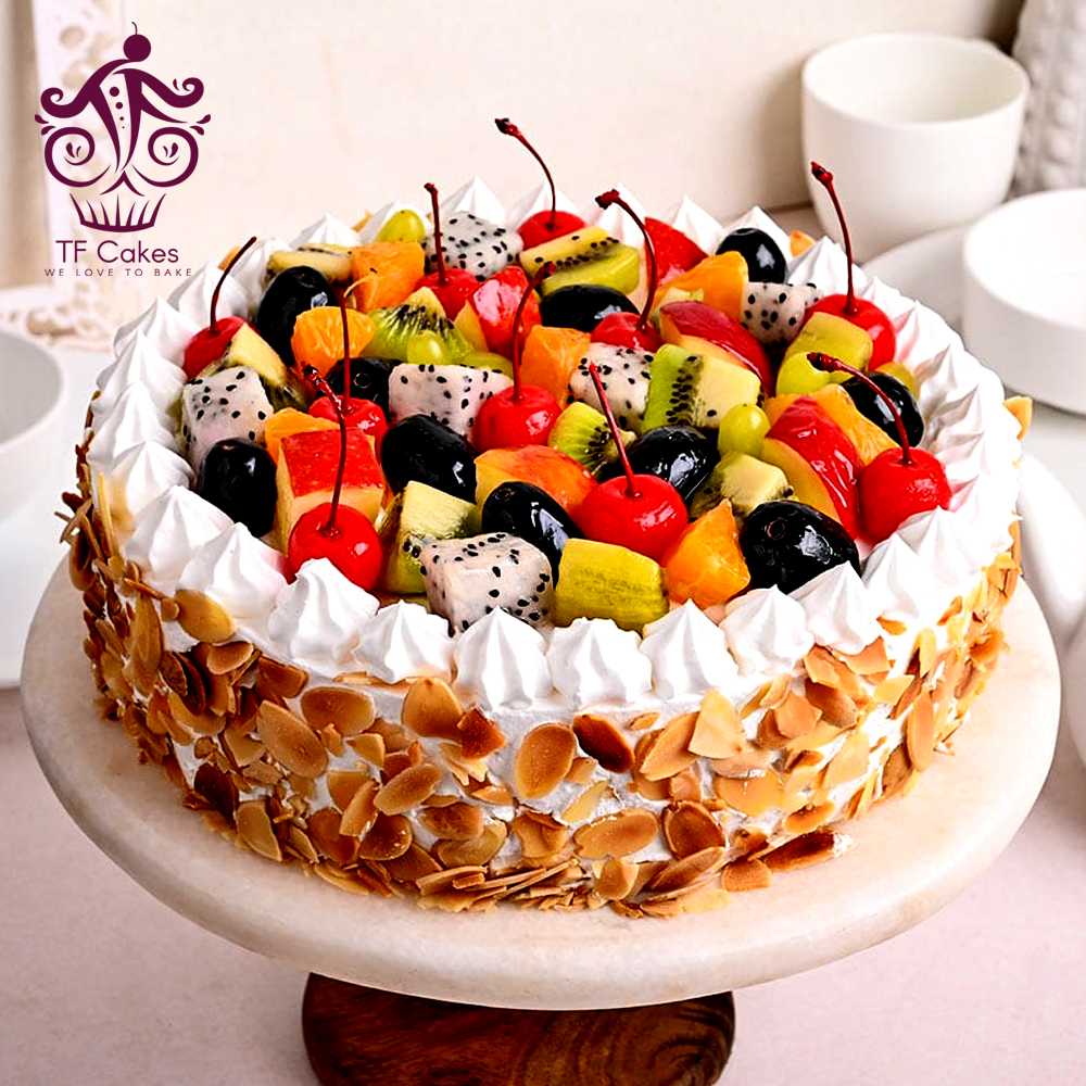 1 kg Eggless Fruit Cake : FlowersCakesOnline.com-sonthuy.vn