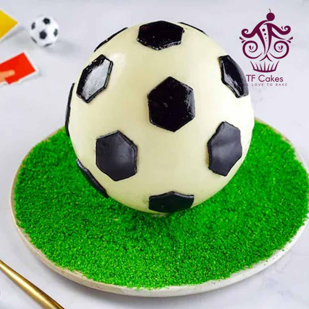 Football Pinata Cake
