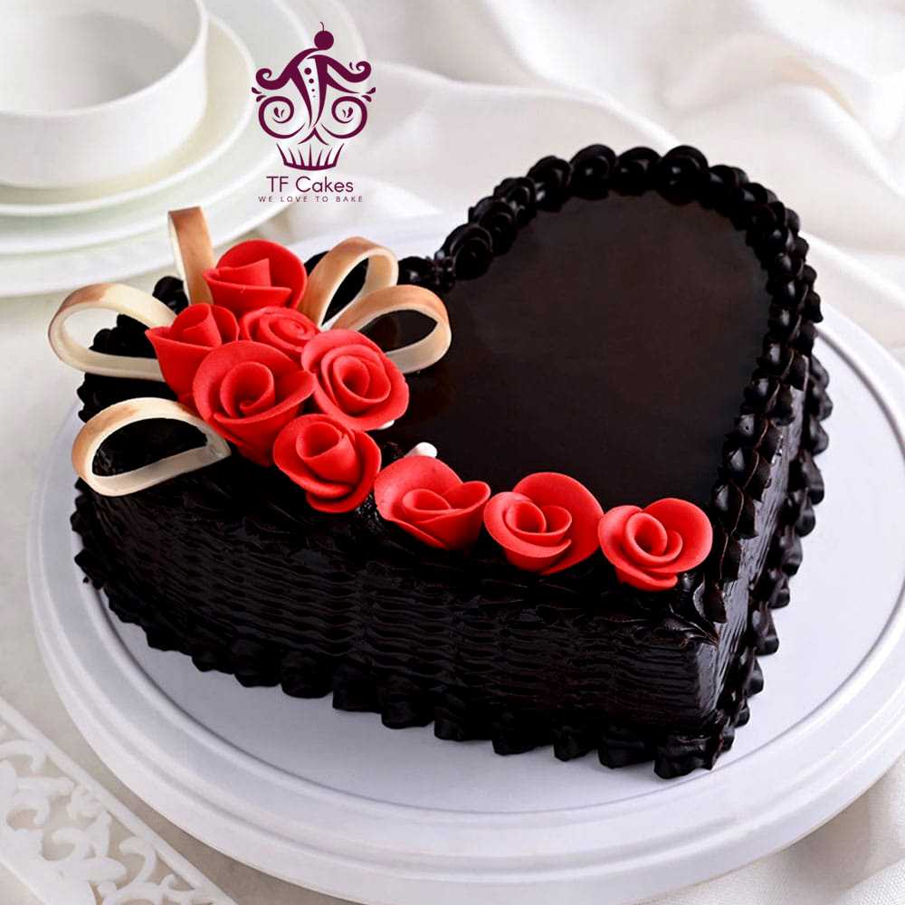 Buy Choco Bliss Heart Cake - Tfcakes
