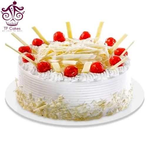 Delectable Dessert White forest cake