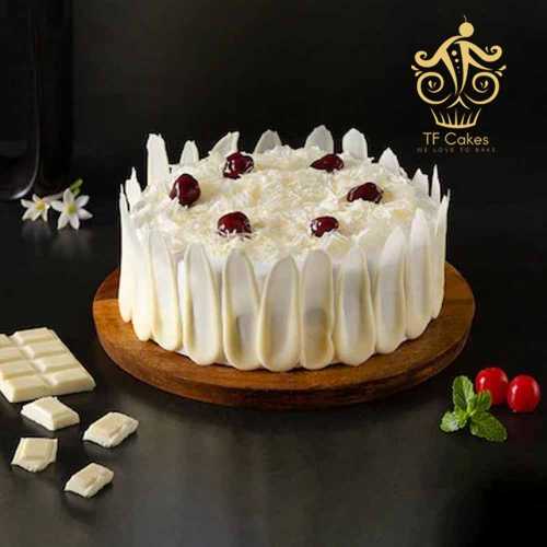 Elegant and Delectably Delicious white forest cake