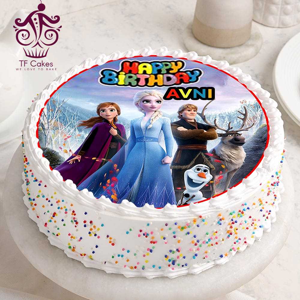 Frozen Theme Cake Online | Order Frozen Theme Birthday Cake