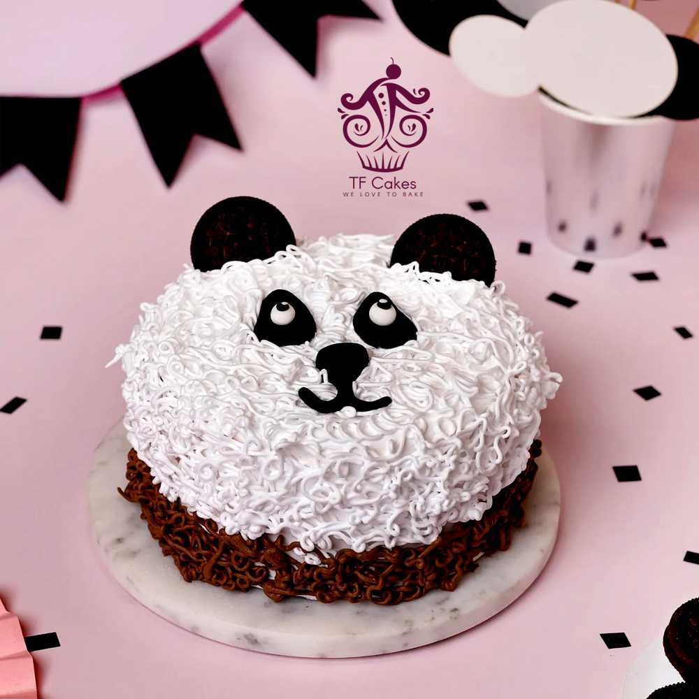 Panda Birthday Cake Special-shaped Greeting Card – ibenstationery