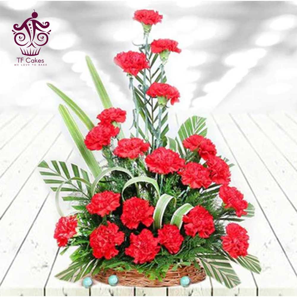 Our Big Red Flower Basket