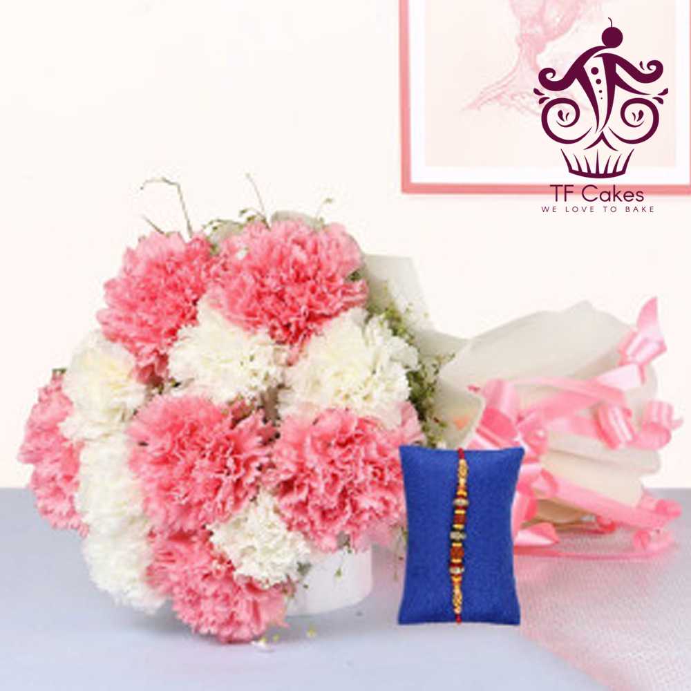Flowery Rakhi Gift