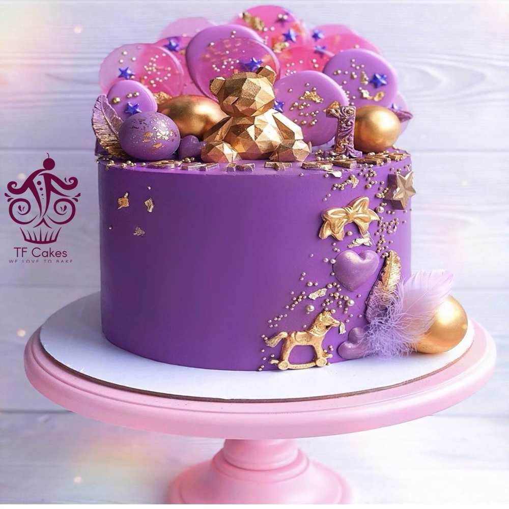 Purple Isomalt Cake