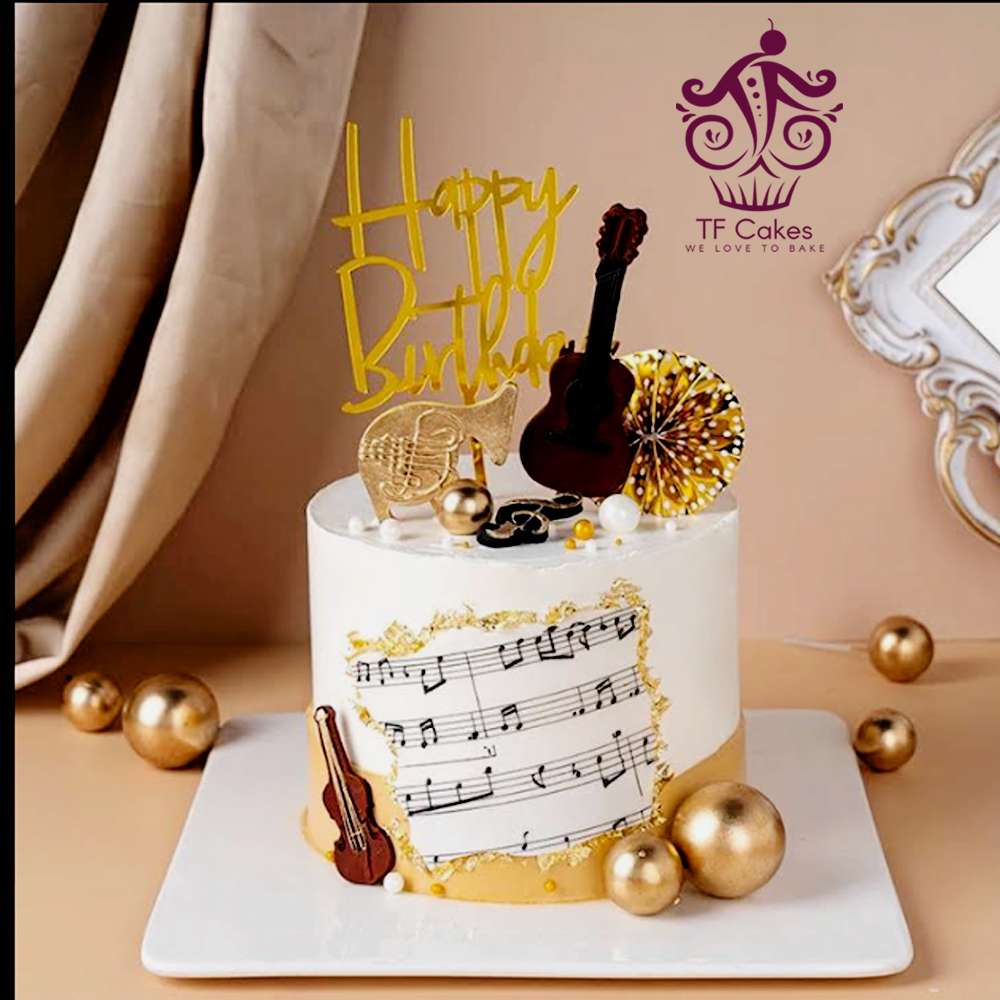 Amazon.com: Music Note Cake Topper, Music, Treble Clef, Musician, Band  Party, Music Notes, Personalized Cake Topper, Band, Singer, LT1342 :  Grocery & Gourmet Food