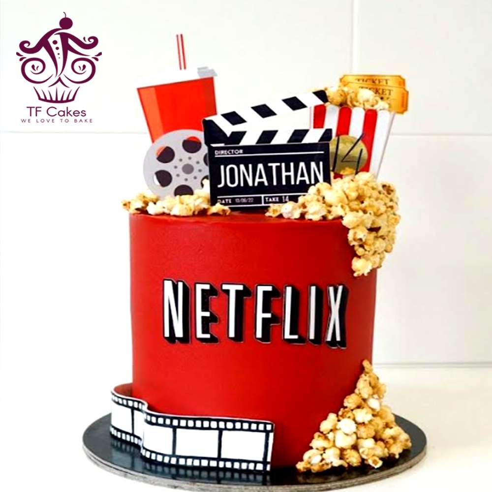 Birthday Theme Netflix Cake