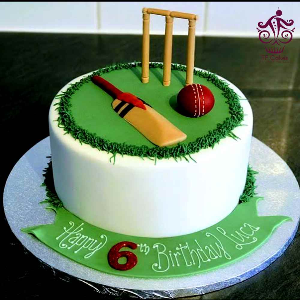Creative Cricket Theme Cake