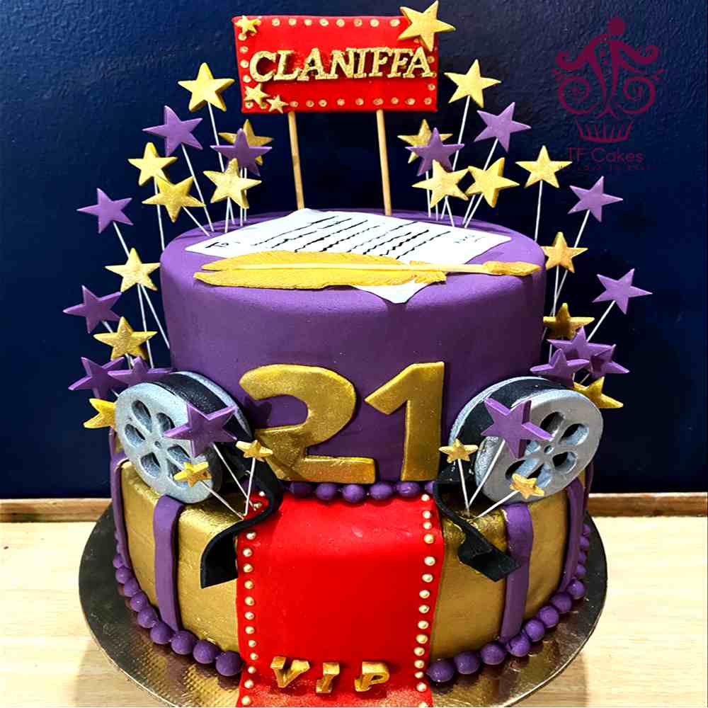 Violet Velvet Starlight Cake