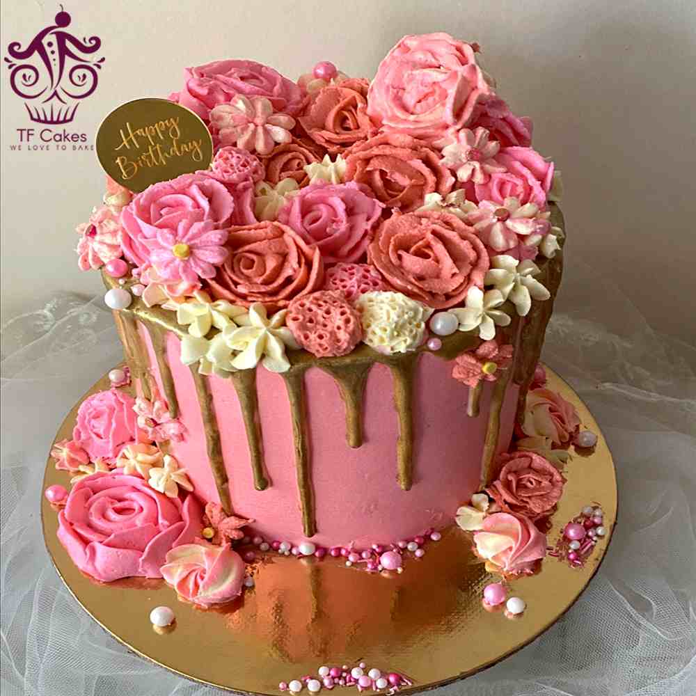 Rose Petal Pink Delight Cake