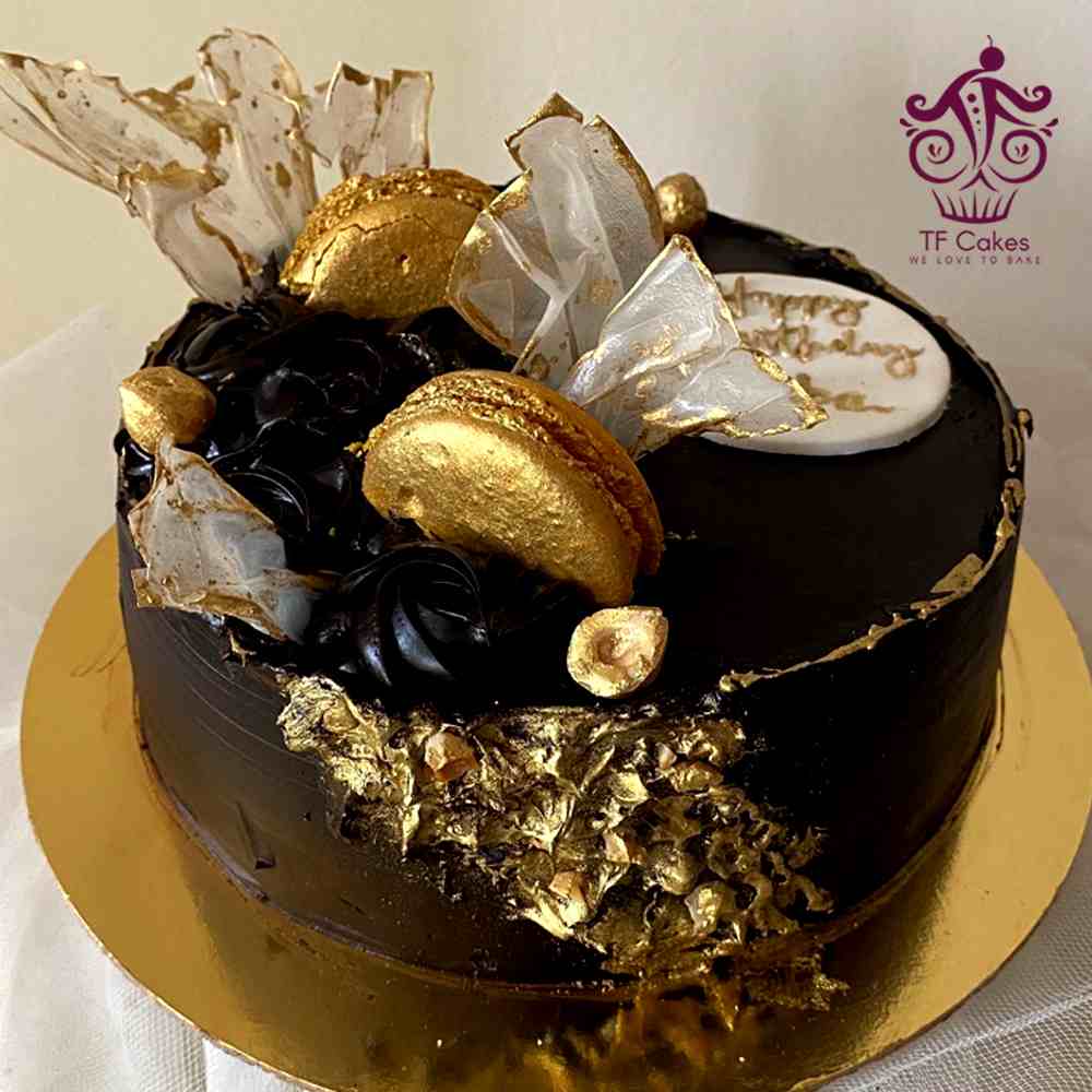 Golden Macaroon Temptation Cake