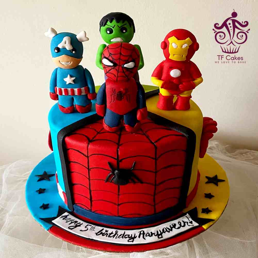 Marvelous Heroes Cake