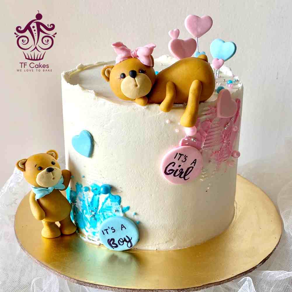 Twinkle Twins Baby Shower Cake