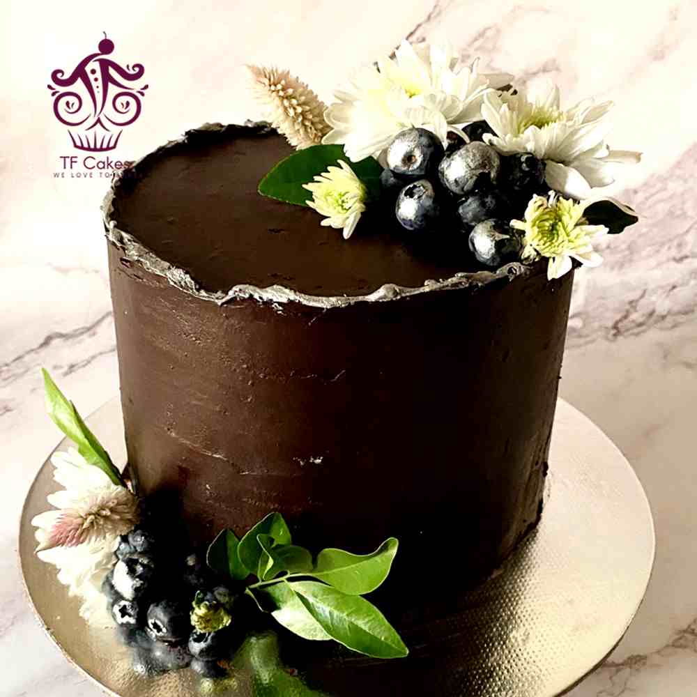 Blueberry Bliss Chocolate Cake