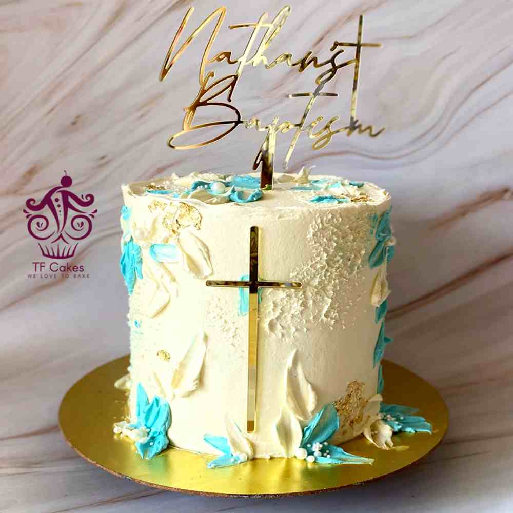 Heavenly Blessings Baptism Cake