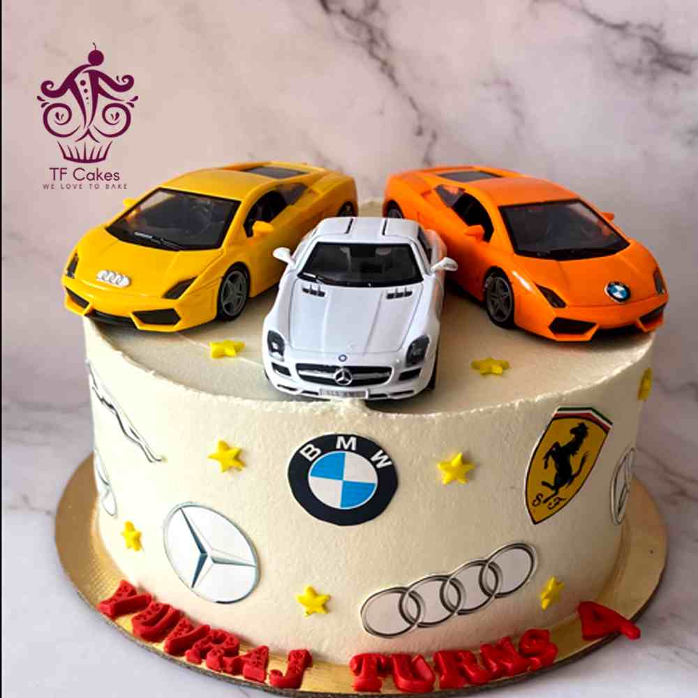 Exquisite Branded Car Cake