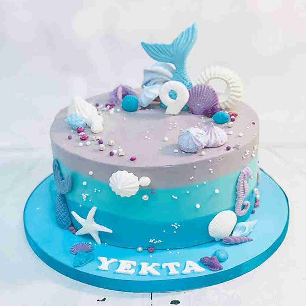 Mermaid Theme Cake