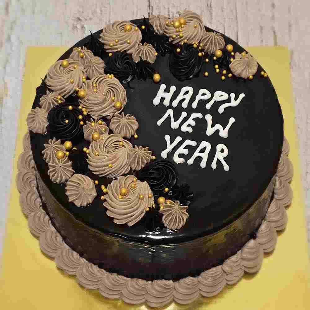 New Year Chocolate Cake