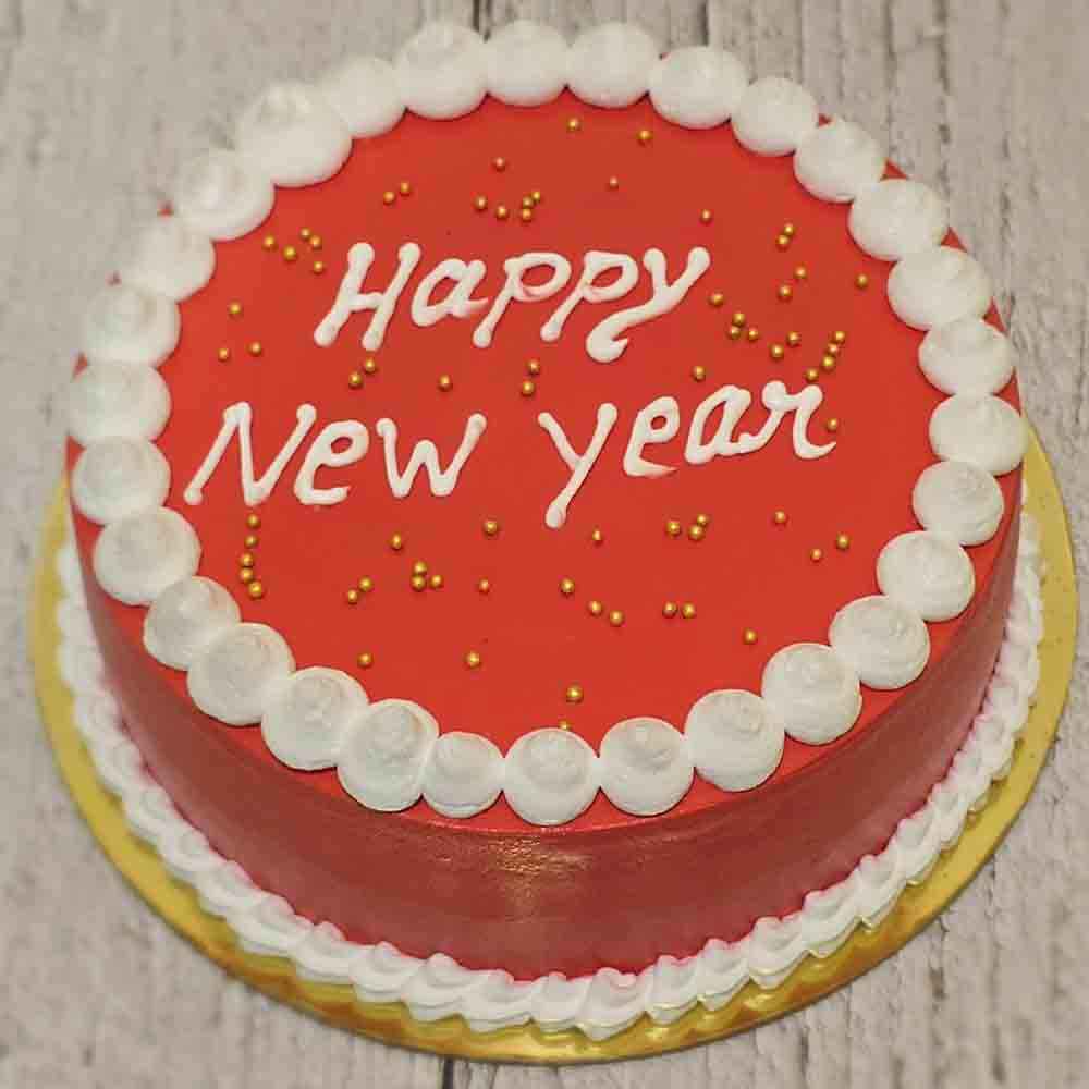 Red Velvet New Year Cake